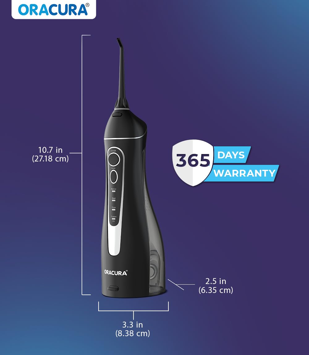 INTELLIGENT WATER FLOSSER WITH 4 NOZZLE L8 BLACK thumbnail 7