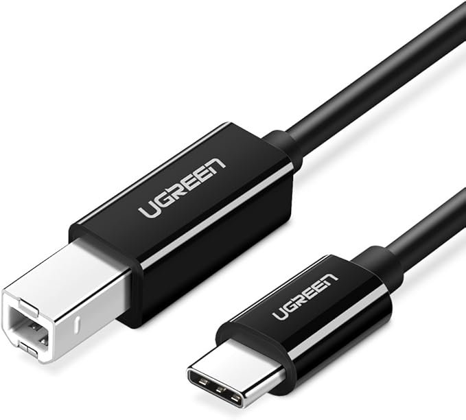 UGREEN USB-C TO USB 2.0 PRINT CABLE 2M BLACK 50446