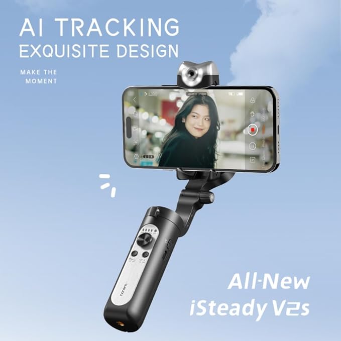 HOHEM ISTEADY V2 AI TRACKING SMARTPHONE GIMBAL BLACK thumbnail 5