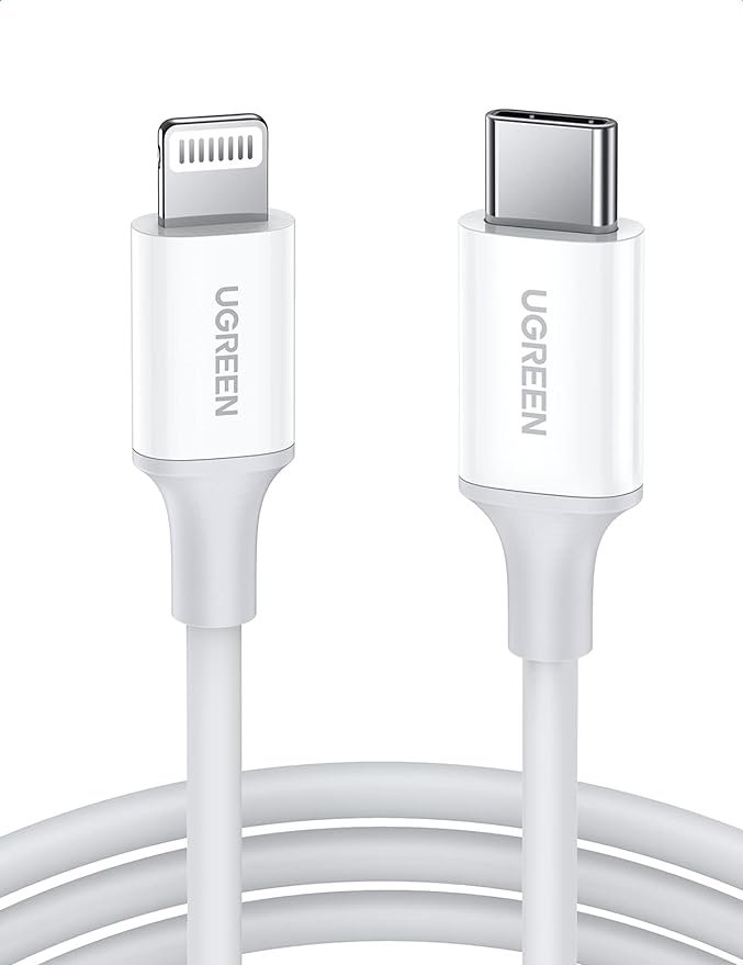 UGREEN PD FAST USB-C TO LIGHTNING CABLE 1M WHITE 10493