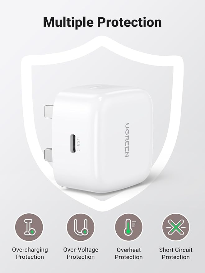 UGREEN 30W PD FAST CHARGER UK WHITE 70197 thumbnail 6
