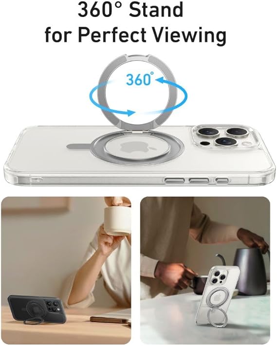 ANKER IPHONE 16 PRO MAGNETIC WITH RING STAND CLEAR A90H1H0A thumbnail 5