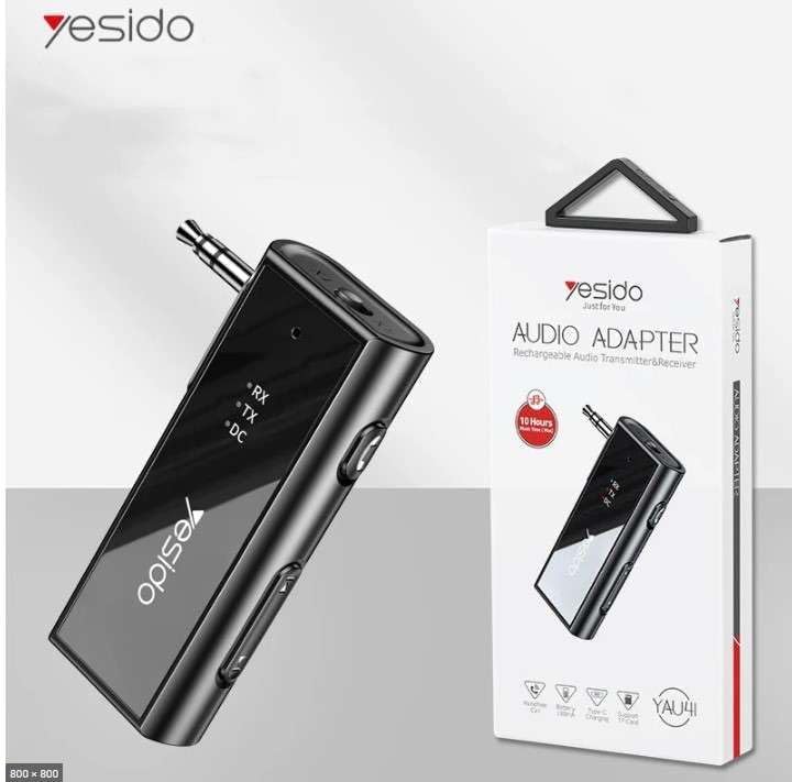 YESIDO RECHARGEABLE BLUETOOTH (TX+RX) AUDIO ADAPTER YAU41 thumbnail 5