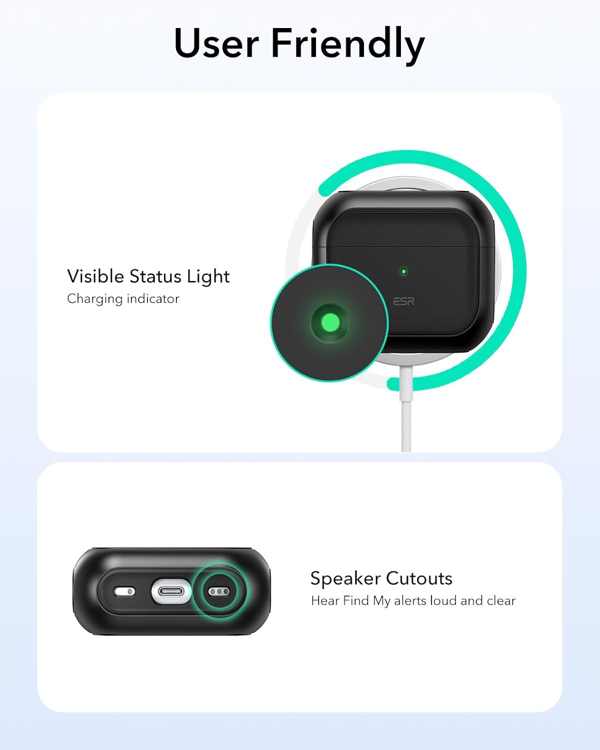 ESR ORBIT HYBRID AIRPODS 4 CASE BLACK thumbnail 7