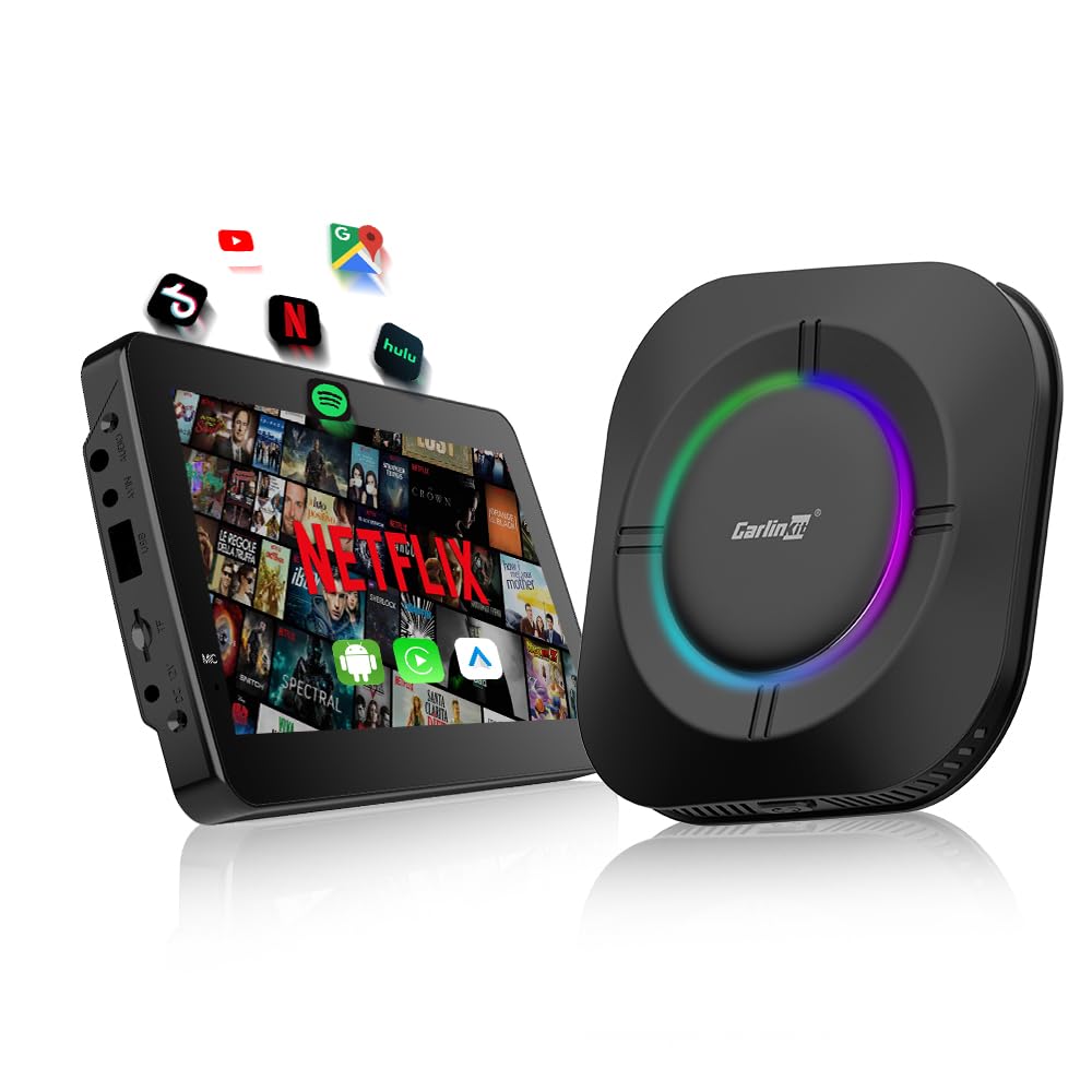 CARLINKIT AI BOX T-BOX S2 4+64GB CARPLAY AND ANDROID 13.0 AUTO WIRELESS ADAPTER BLACK CPC200-TBOX-S2