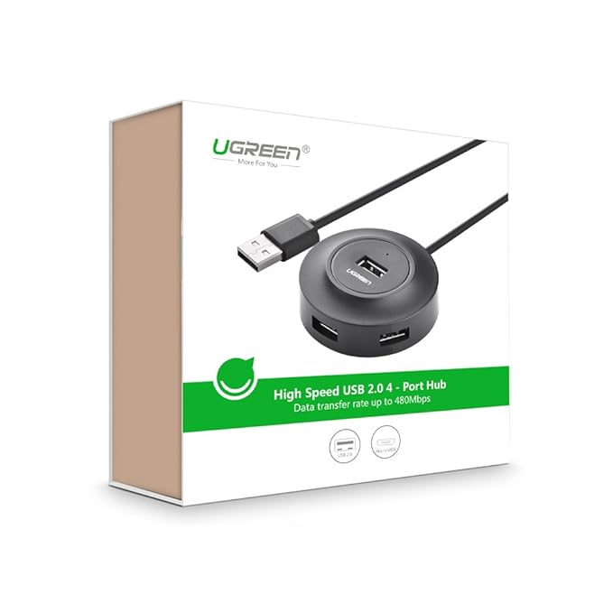 UGREEN USB 2.0 HUB 4 PORTS 1M BLACK 20277 thumbnail 8