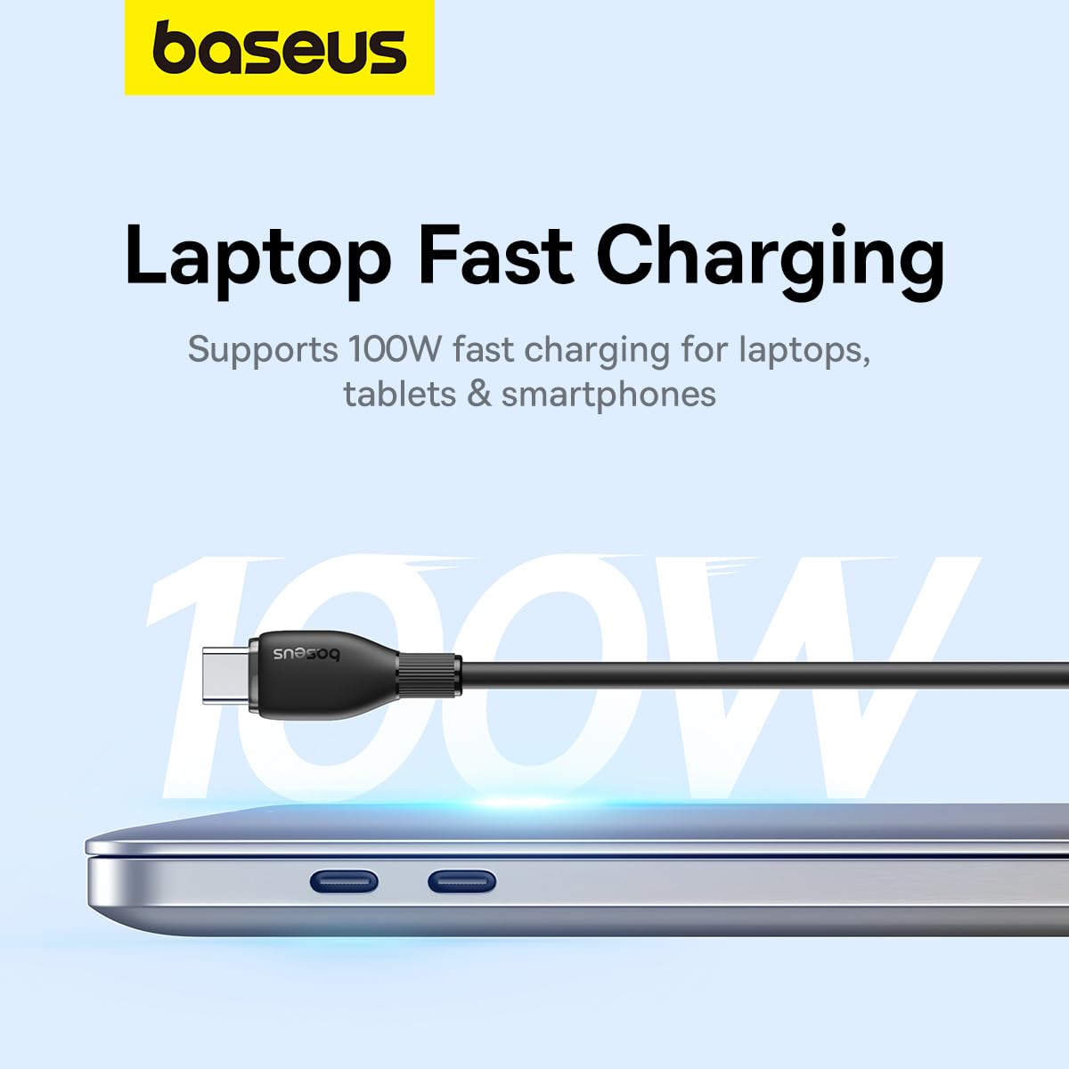 BASEUS PUDDING SERIES TYPE C TO LIGHTNING 20W CABLE 1.2M BLACK thumbnail 5
