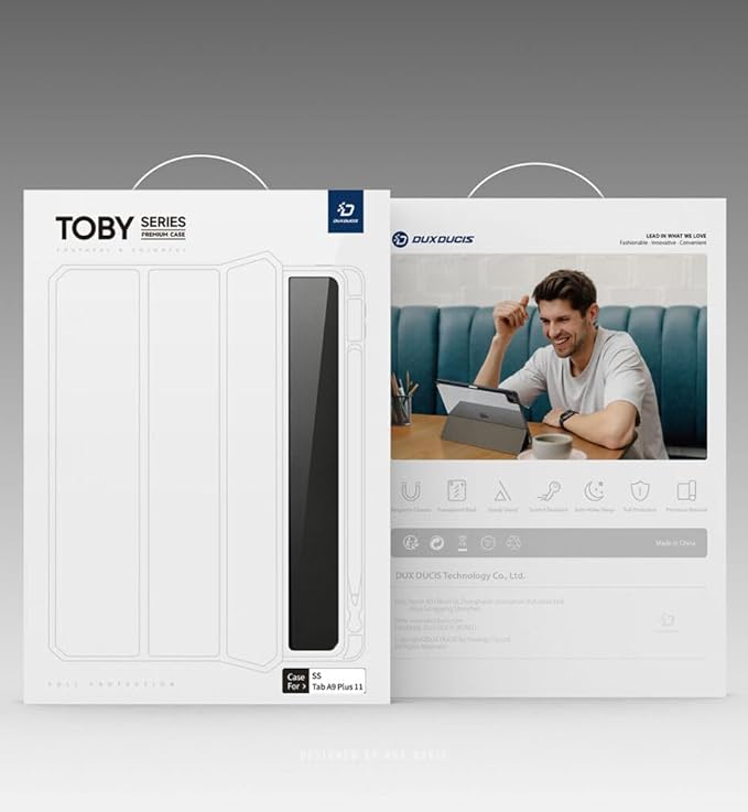 DUXDUCIS TOBY SAMSUNG TAB A9 BOOK CASE BLACK TOBY0187 thumbnail 7