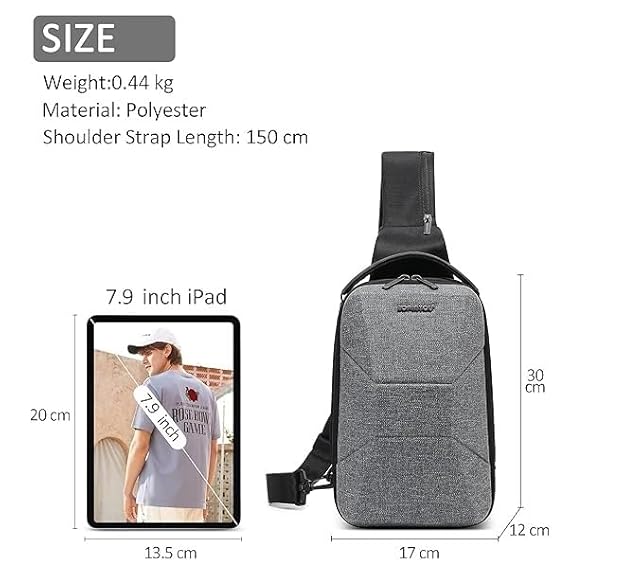 GREEN LION LIVERPOOL CROSSBODY BACKPACK GRAY GNLIPCRBAGGY thumbnail 3