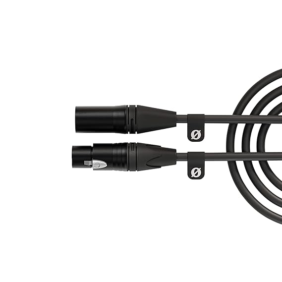 RODE XLR MALE TO XLR FEMALE CABLE BLACK 6M XLR6M-BK thumbnail 3