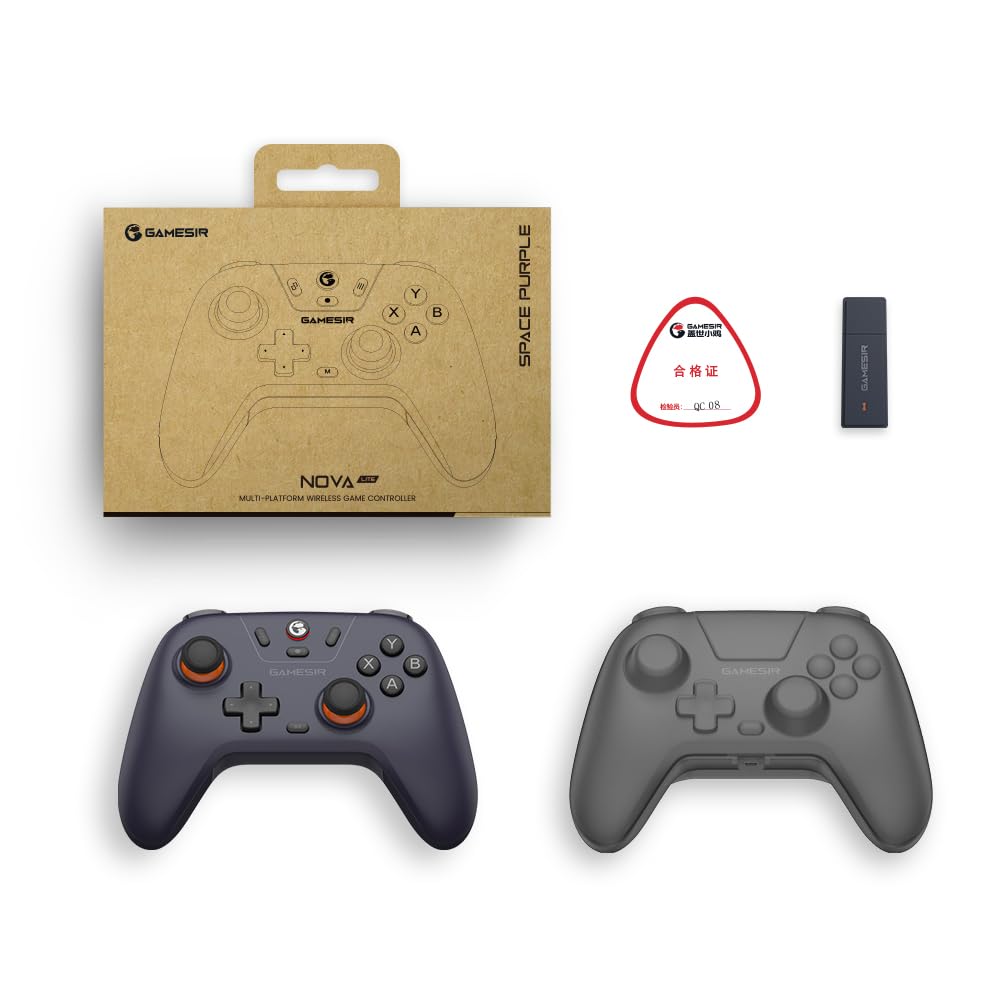 GAMESIR T4 NOVA LITE MULTI PLATFORM WIRELESS GAME CONTROLLER SPACE PURPLE T4N LITE thumbnail 9