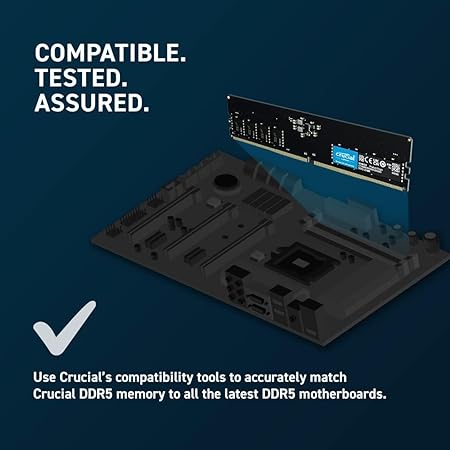 CRUCIAL BASICS RAM DESKTOP DDR5 16GB 4800 CB15GU4800 thumbnail 7
