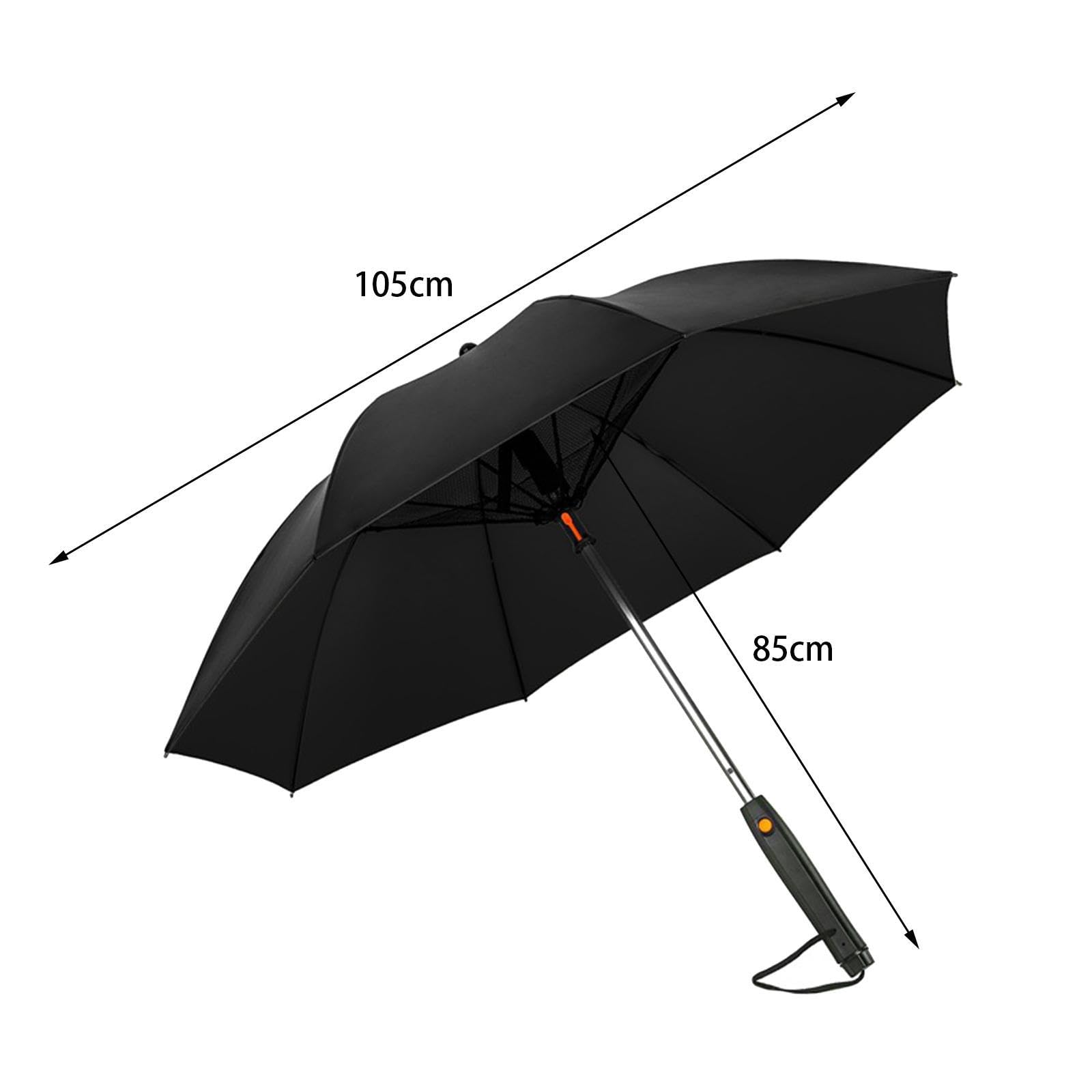 UMBRELLA WITH FAN DRY BATTERY BLACK thumbnail 2