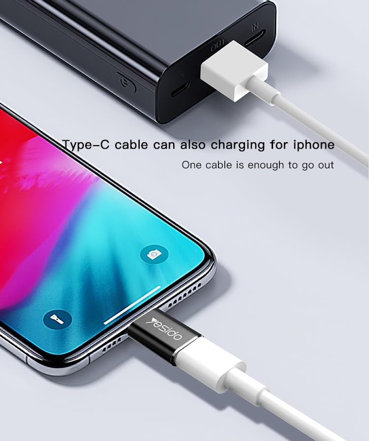 YESIDO TYPE C TO LIGHTNING CONNECTOR ADAPTER GS03 thumbnail 3