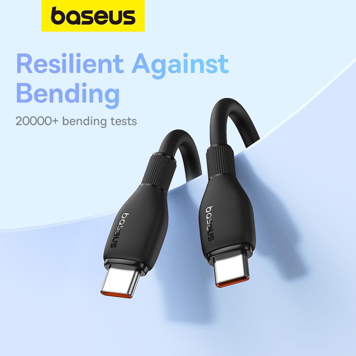BASEUS PUDDING SERIES TYPE C TO LIGHTNING 20W CABLE 1.2M BLACK thumbnail 3