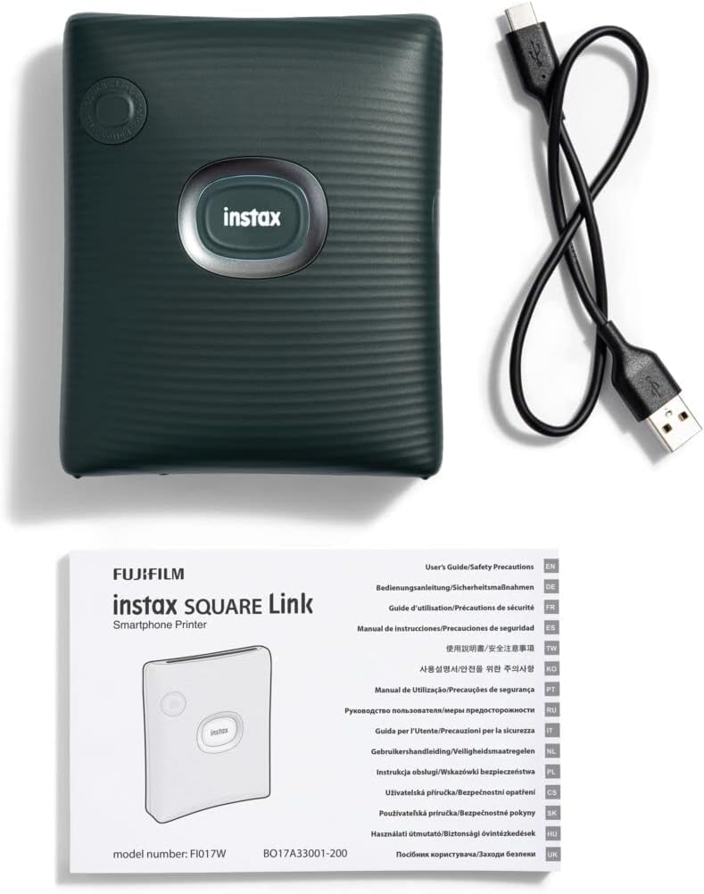 FUJIFILM INSTAX SQUARE LINK SMARTPHONE PRINTER MIDNIGHT GREEN thumbnail 7