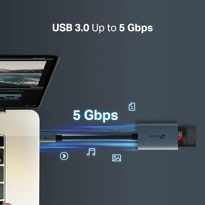 TP-LINK USB 3.0 TYPE-C TO SD& MICRO SD CARD READER UA430C thumbnail 5