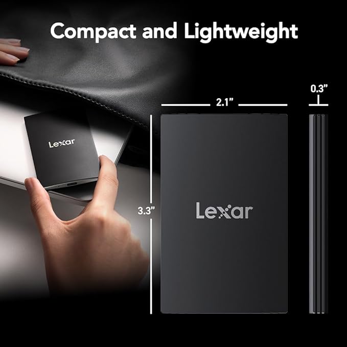 LEXAR SSD SL500 PORTABLE SSD 512GB USB3.2 GEN2X2 UP TO 2000 MBS /1800 MBS thumbnail 4