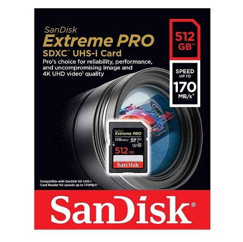 SANDISK EXTREME PRO SDXC UHS-I CARD 512GB 170MB/S SDSDXXY-512G-GN4IN thumbnail 2