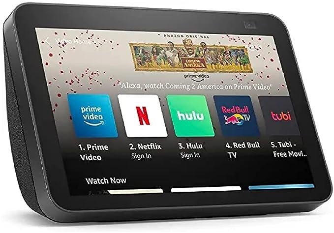 AMAZON ECHO SHOW 8 (2ND GEN 2021) SMART DISPLAY WITH ALEXA CHARCOL A8H3N2