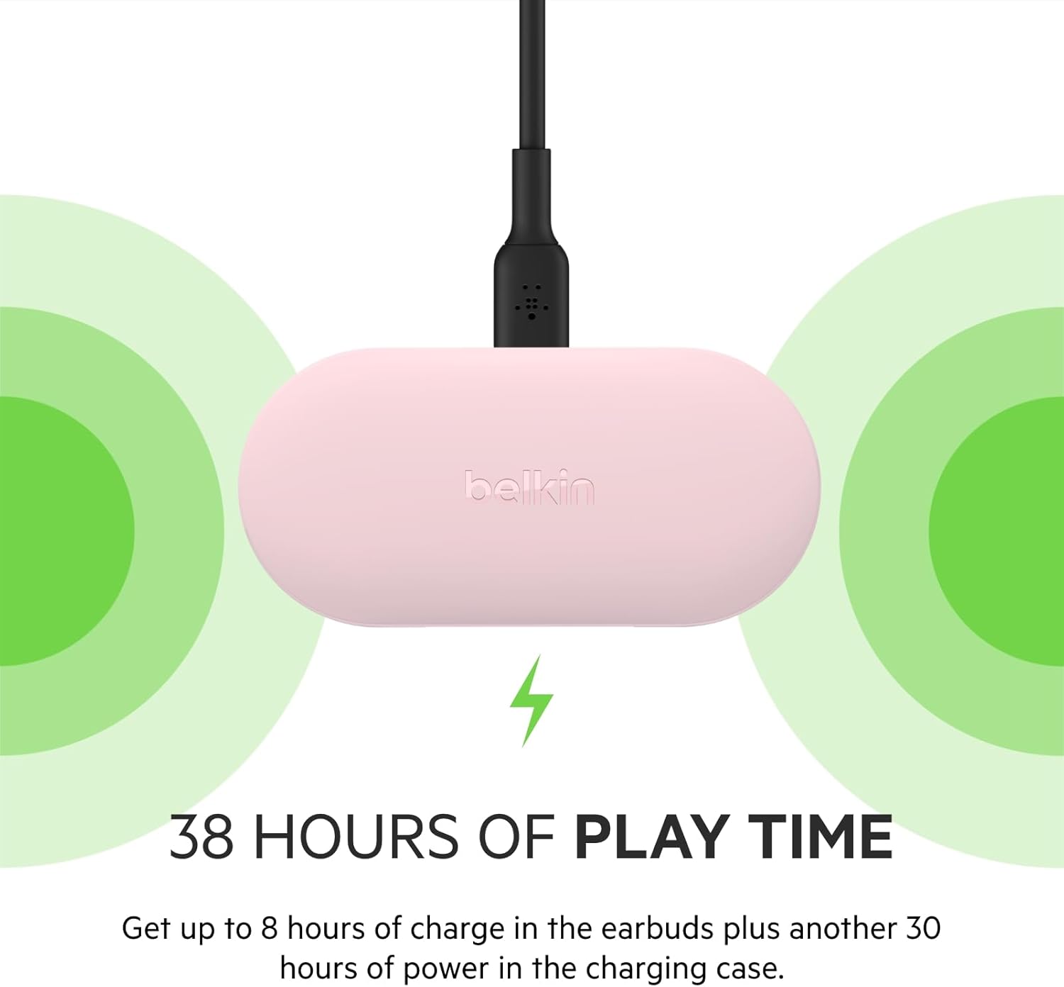 BELKIN SOUNDFORM PLAY TRUE WIRELESS EARBUDS PINK AUC005BTPK thumbnail 5