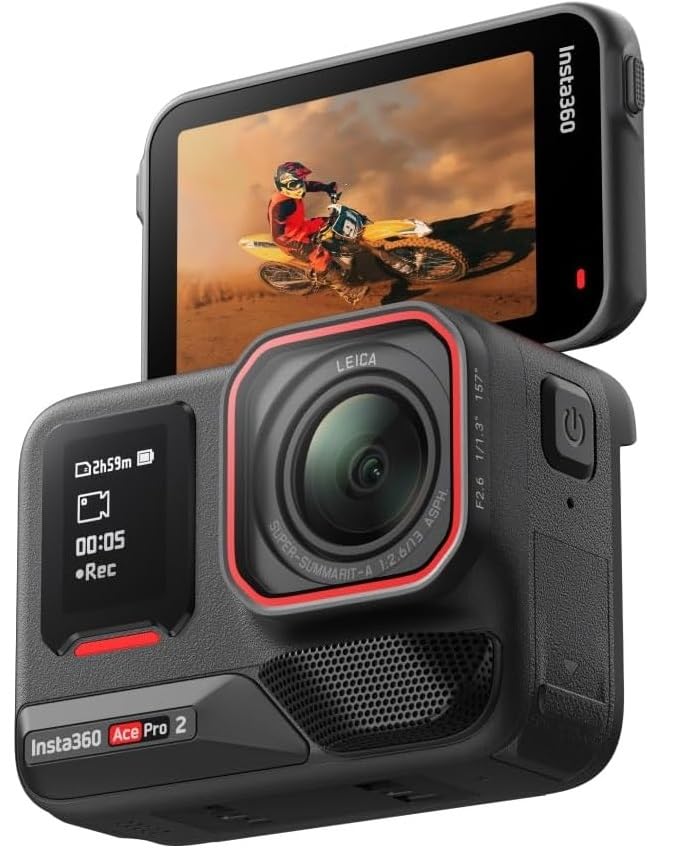 INSTA 360 ACE PRO 2 8K AI-POWERED ACTION CAMERA WITH SINGLE BATTERY BLACK CINSBBGA thumbnail 10