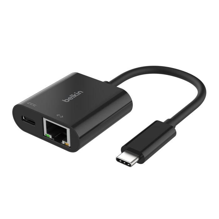 BELKIN CONNECT USB-C TO ETHERNET + CHARGE ADAPTER 100W INC019BTBK