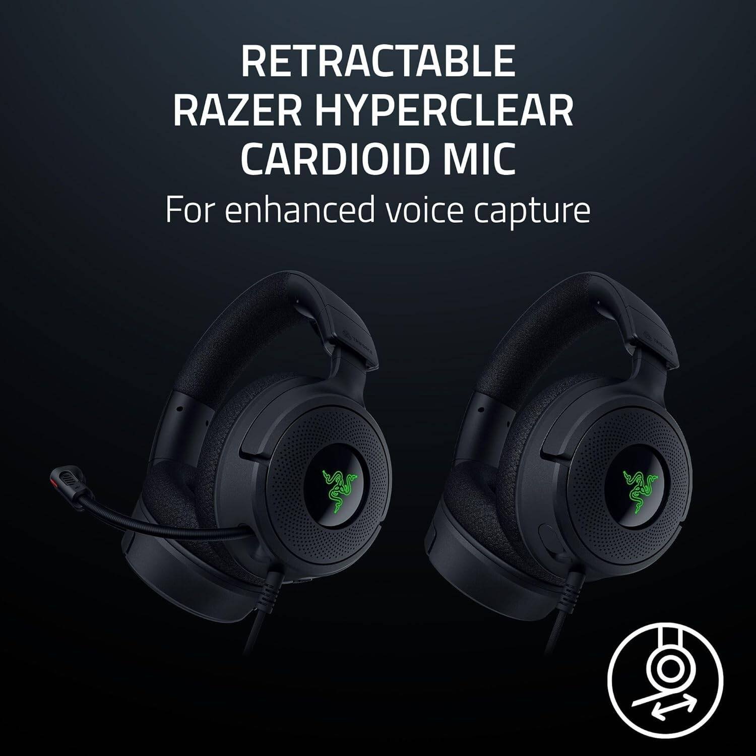 Razer Kraken V4 X Wired Gaming Headset (Black, RZ04-05180100-R3M1) - Comfort and Clear Audio for Gamers thumbnail 6