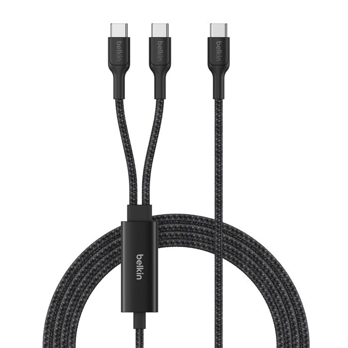 BELKIN BOOST CHARGE USB C TO USB C CABLE 140W 1.5M BLACK CAC004HQ1.5MBK thumbnail 2
