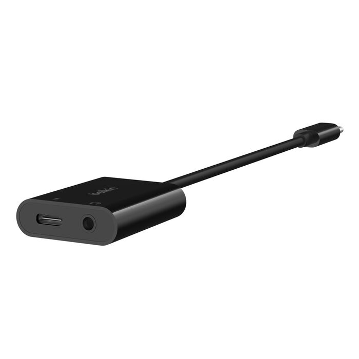 BELKIN 3.5MM AUDIO/USB-C CHARGE ADAPTER 60W NPA004BTBK thumbnail 3