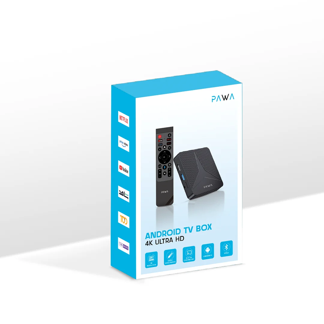 PAWA ANDROID TV BOX 4K ULTRA HD BLACK PW-ATVBX44-BK thumbnail 7
