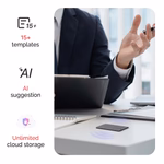 PLAUD NOTE TRANSCRIBE AI VOICE RECORDER SUMMARIZE SILVER NB-100 thumbnail 4