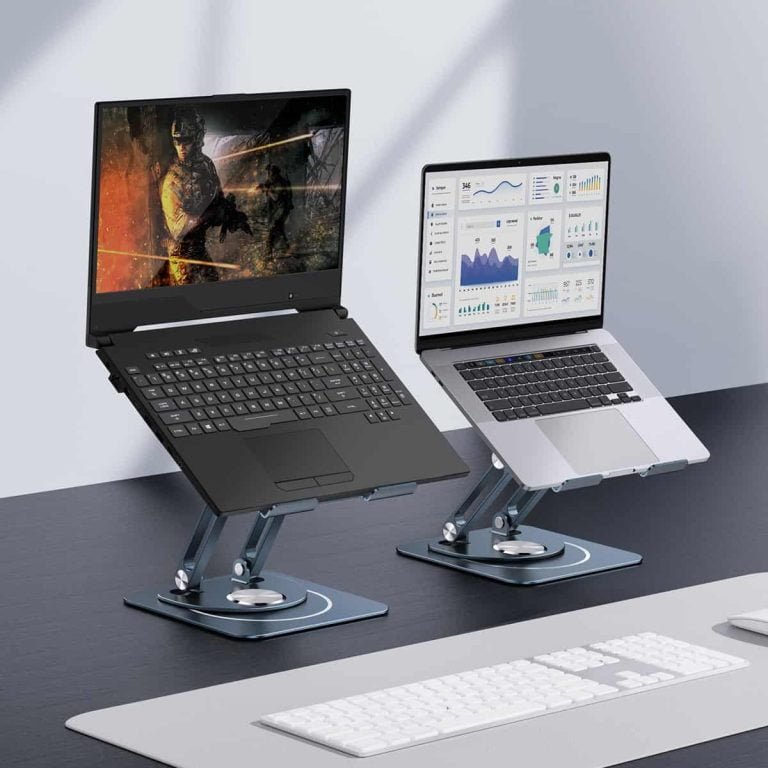 BASEUS ULTRASTABLE PRO SERIES ROTATABLE AND FOLDABLE LAPTOP STAND SPACE GRAY thumbnail 5