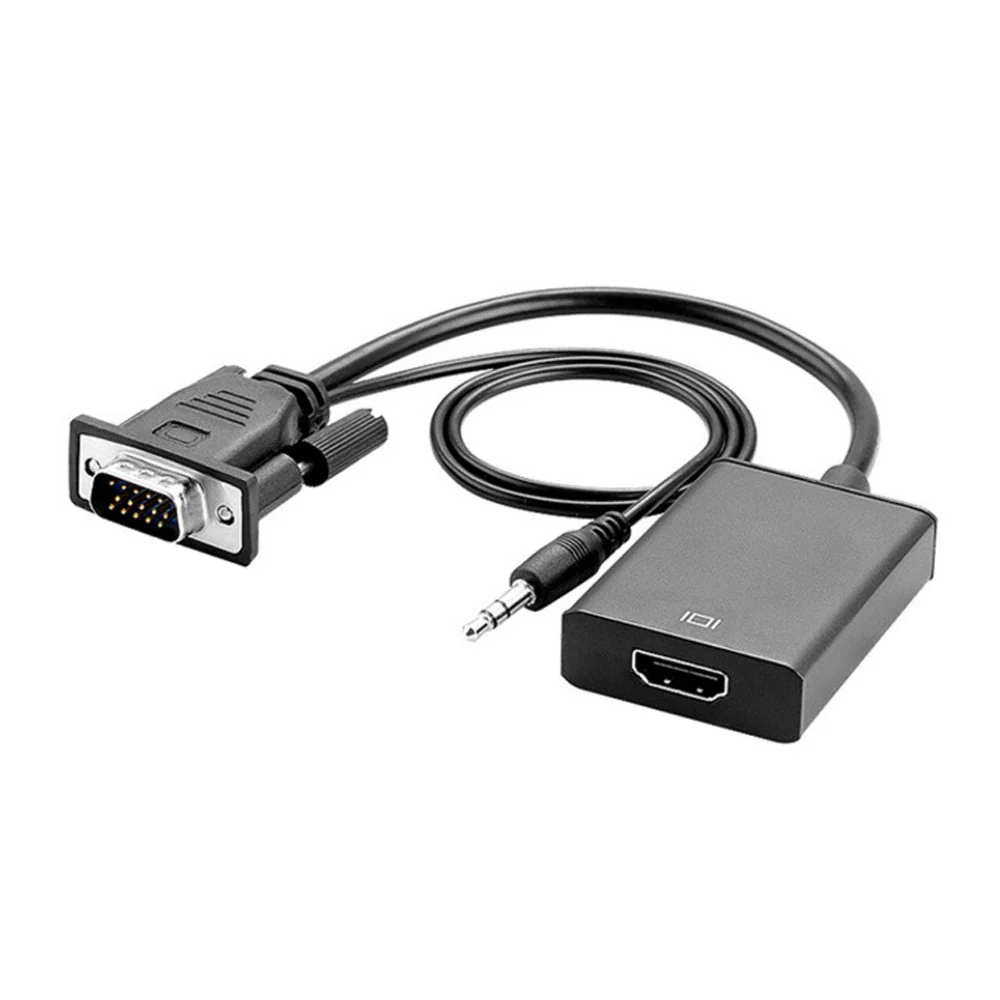 EPICARMA VGA TO HDMI ADAPTER CONVERTS VGA SIGNALS  EA-VGA2HDMI-BK