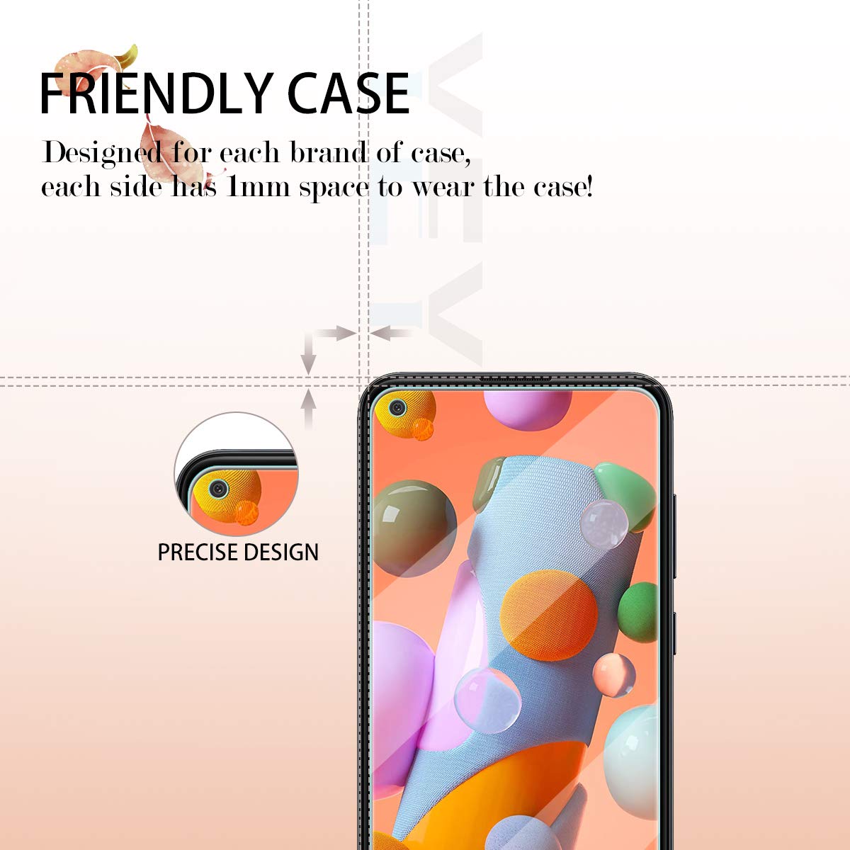 SAMSUNG GALAXY A11 CLEAR GLASS SCREEN PROTECTER thumbnail 5