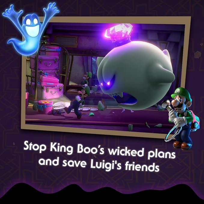 NINTENDO SWITCH LUIGIS MANSON 3 GAME CD thumbnail 5