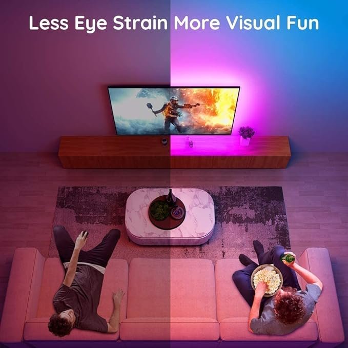 Transform Your TV Viewing Experience with the Govee RGB LED TV Backlight with Remote - H6179 thumbnail 6