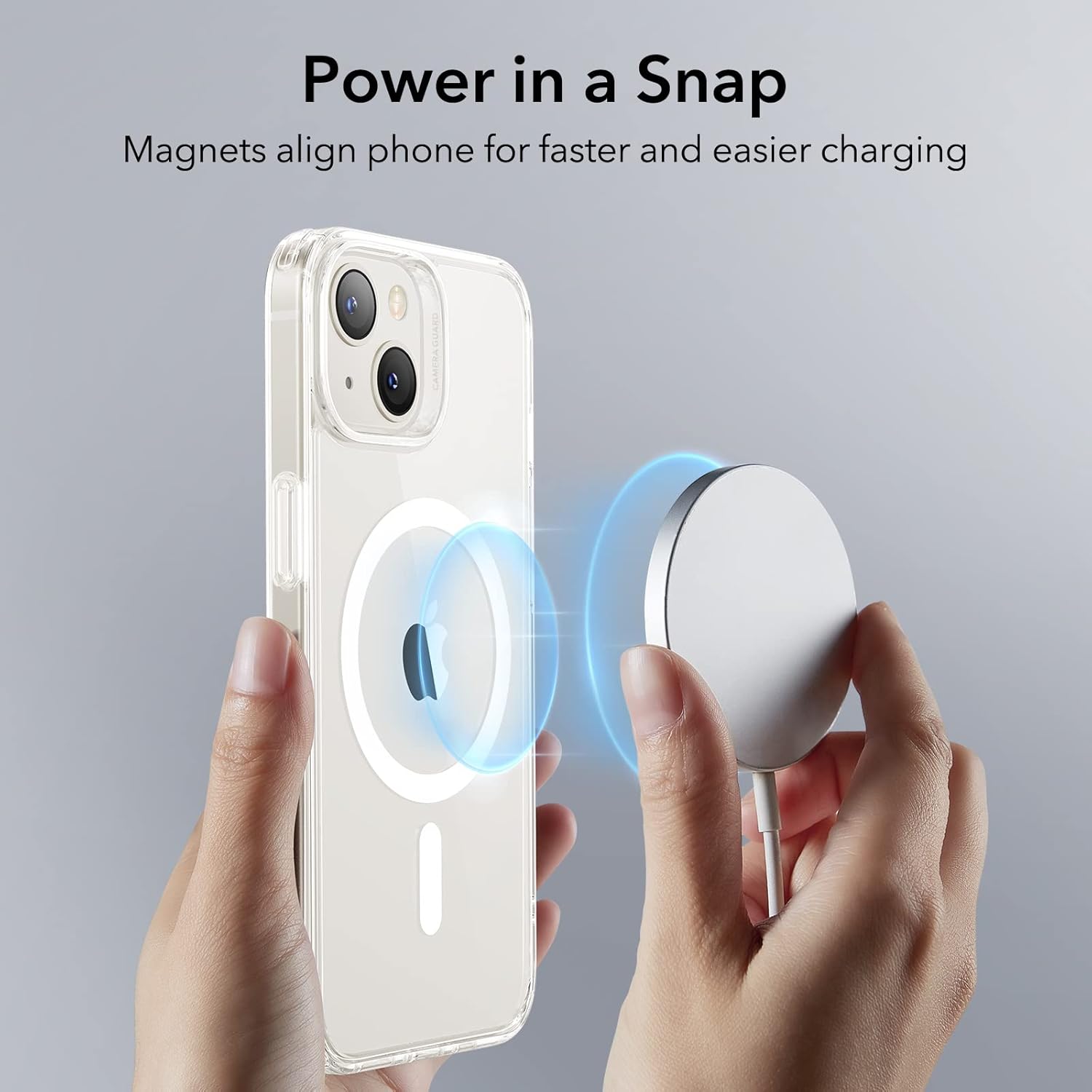 ESR IPHONE 14 PLUS AIR ARMOR HALO LOCK PROTECTION MAGNETIC CASE CLEAR thumbnail 3