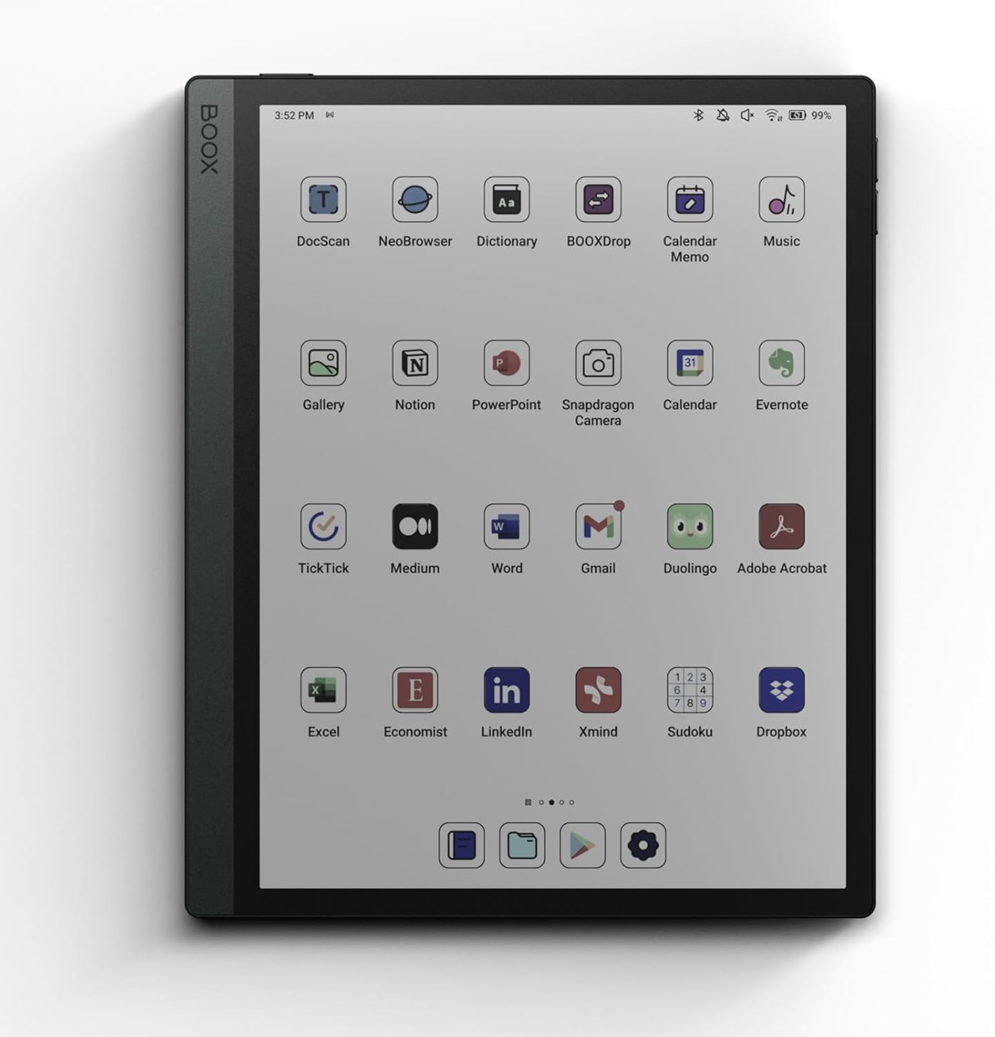 BOOX TAB ULTRA C PRO E-PAPER 10.3 INCH TABLET  COSMIC BLACK WITH CASE BROWN thumbnail 3