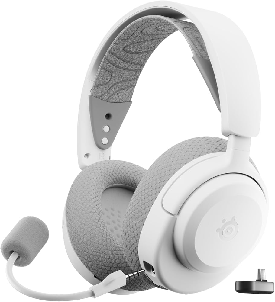 STEELSERIES ARCTIS NOVA 3P WIRELESS MULTI-PLATFORM GAMING HEADSET WHITE 61687