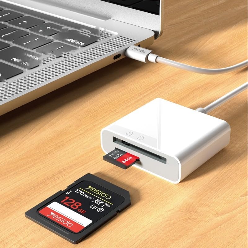 YESIDO 2 IN 1 OTG ADAPTER WHITE GS11 thumbnail 4
