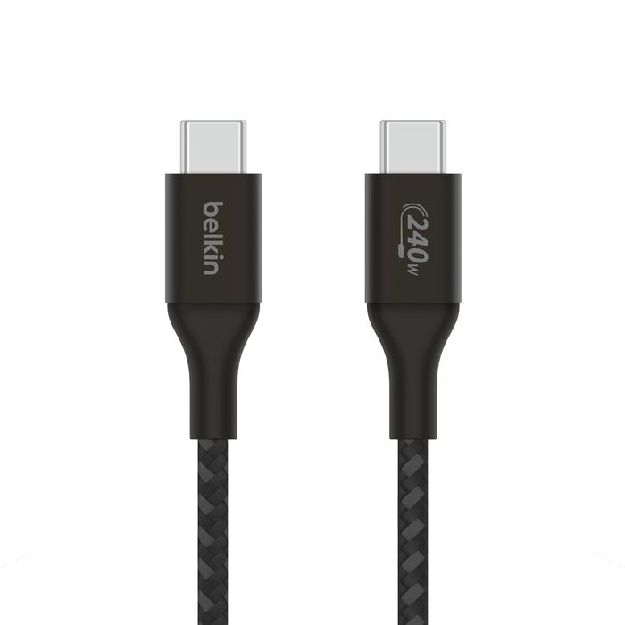 BELKIN BOOST CHARGE USB C TO USB C 240W CABLE 1M BLACK CAB015BT1MBK
