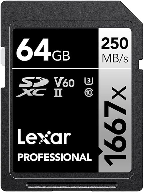 LEXAR 1667X SDXC™ UHS-II CARD 250MBPS-64GB LSD64CB1667