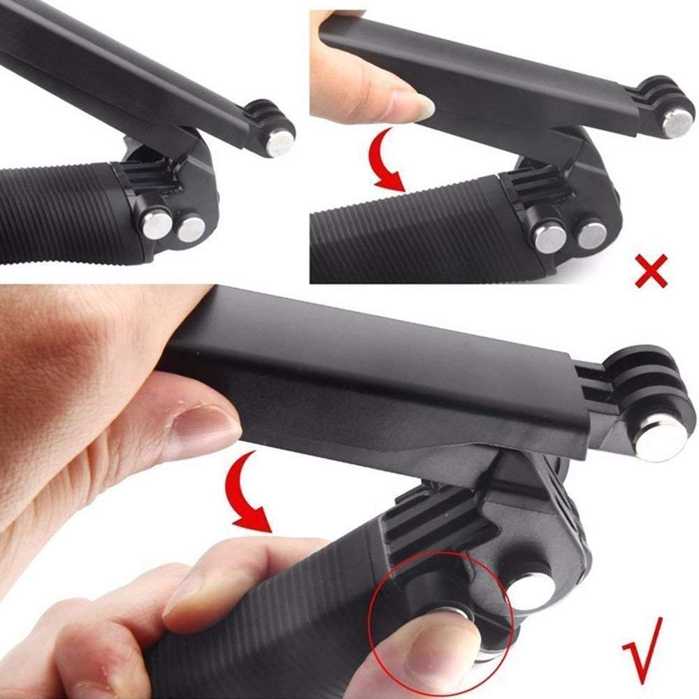 TELESIN MULTI-FUNCTION TRI-FOLD SELFIE STICK GP-MFW-300 thumbnail 8
