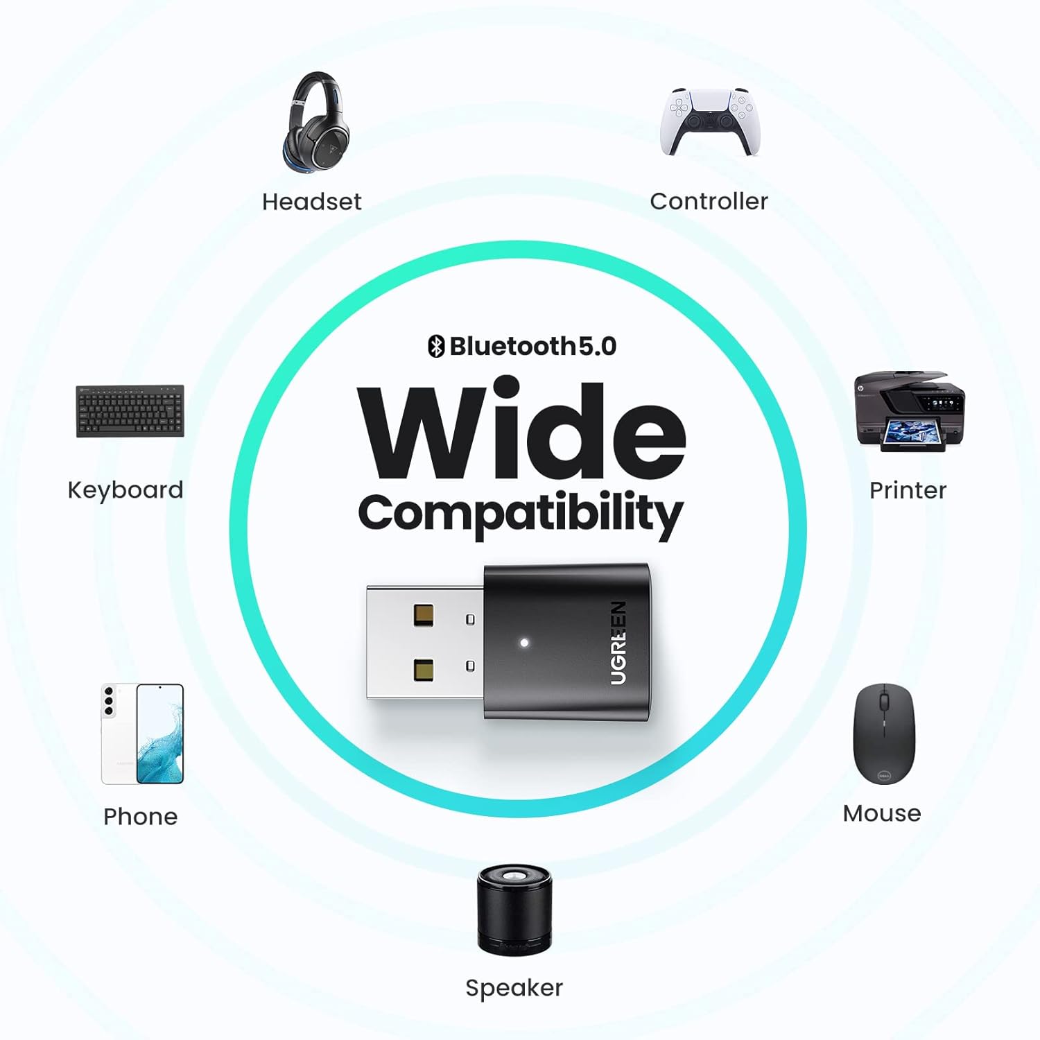 UGREEN USB BLUETOOTH 5.0 ADAPTER 80889 thumbnail 5