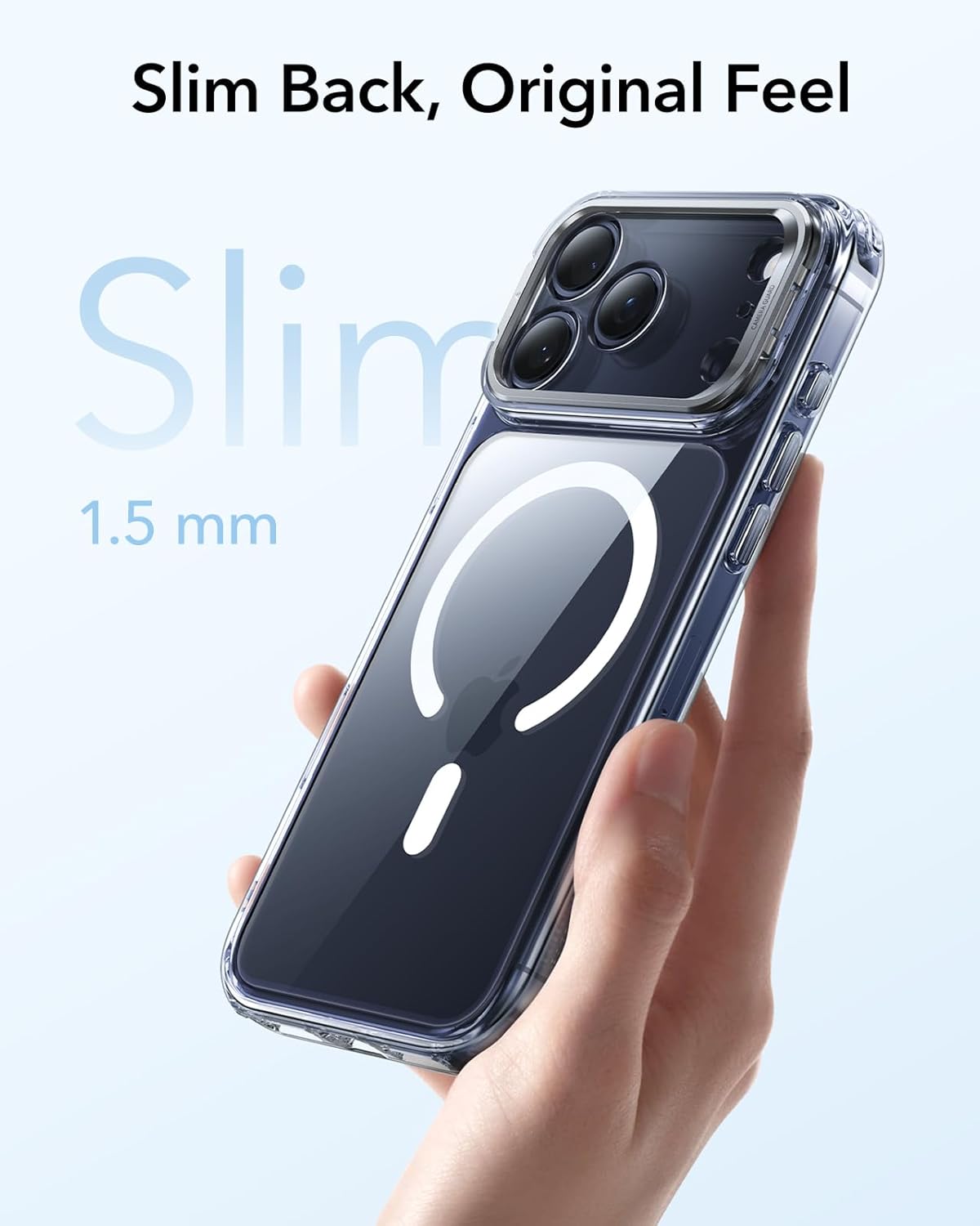 ESR CLASSIC HYBRID MAGNETIC CASE CAM CONTROL COMPATIBLE WITH IPHONE 17 PRO MAX CLEAR thumbnail 4