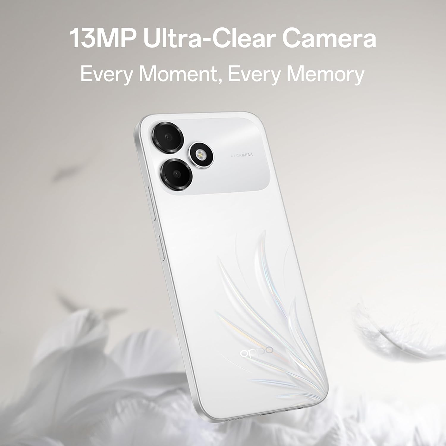 OPPO A6C 4GB-128GB FEATHER WHITE WITH WIRELESS SPEAKER CPH2895 thumbnail 5