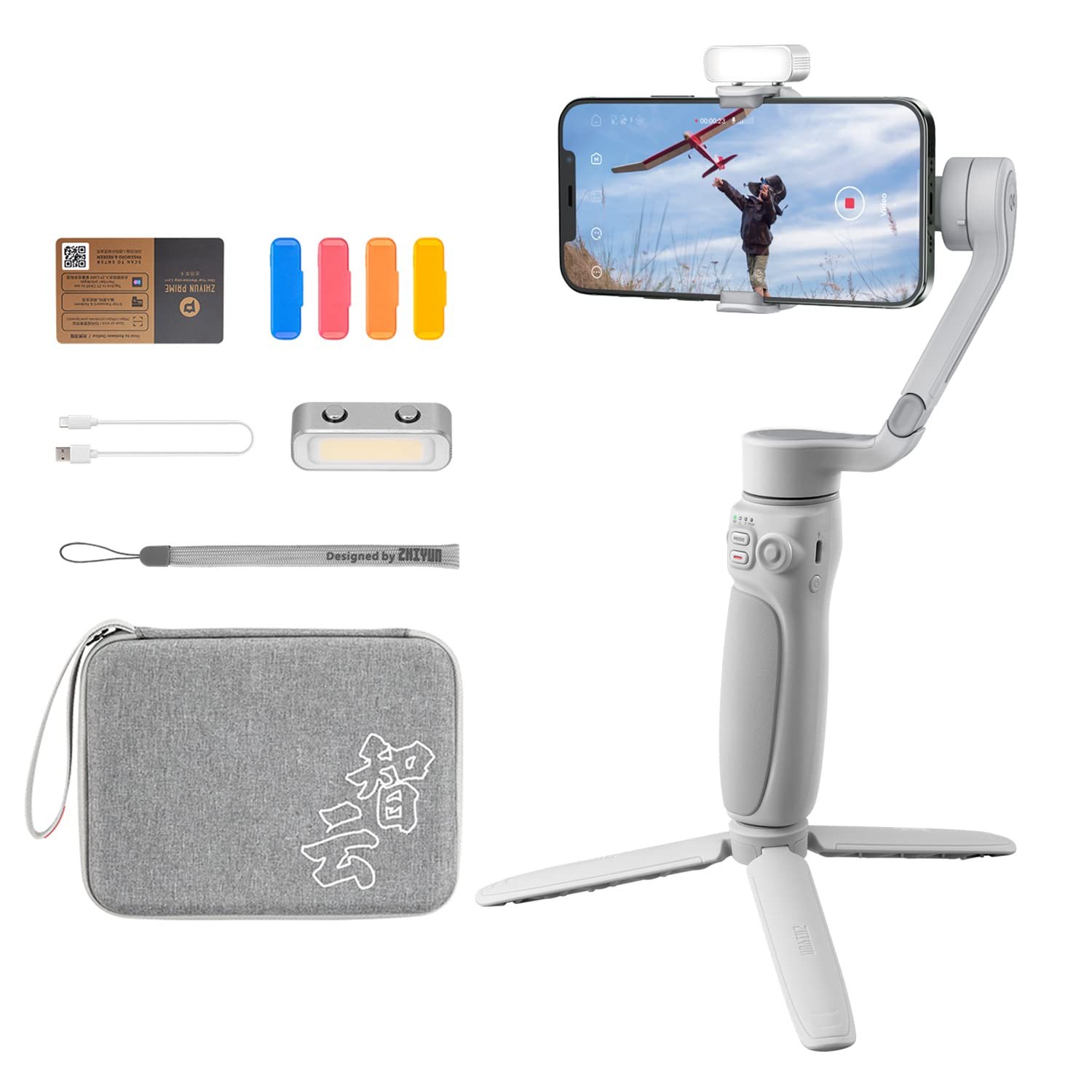 ZHIYUN SMOOTH-Q4 COMBO SMARTPHONE GIMBAL STABILIZER GREY