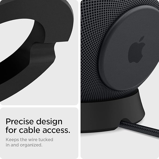 SPIGEN HOMEPOD MINI STAND SILICONE FIT BLACK AMP02781 thumbnail 8
