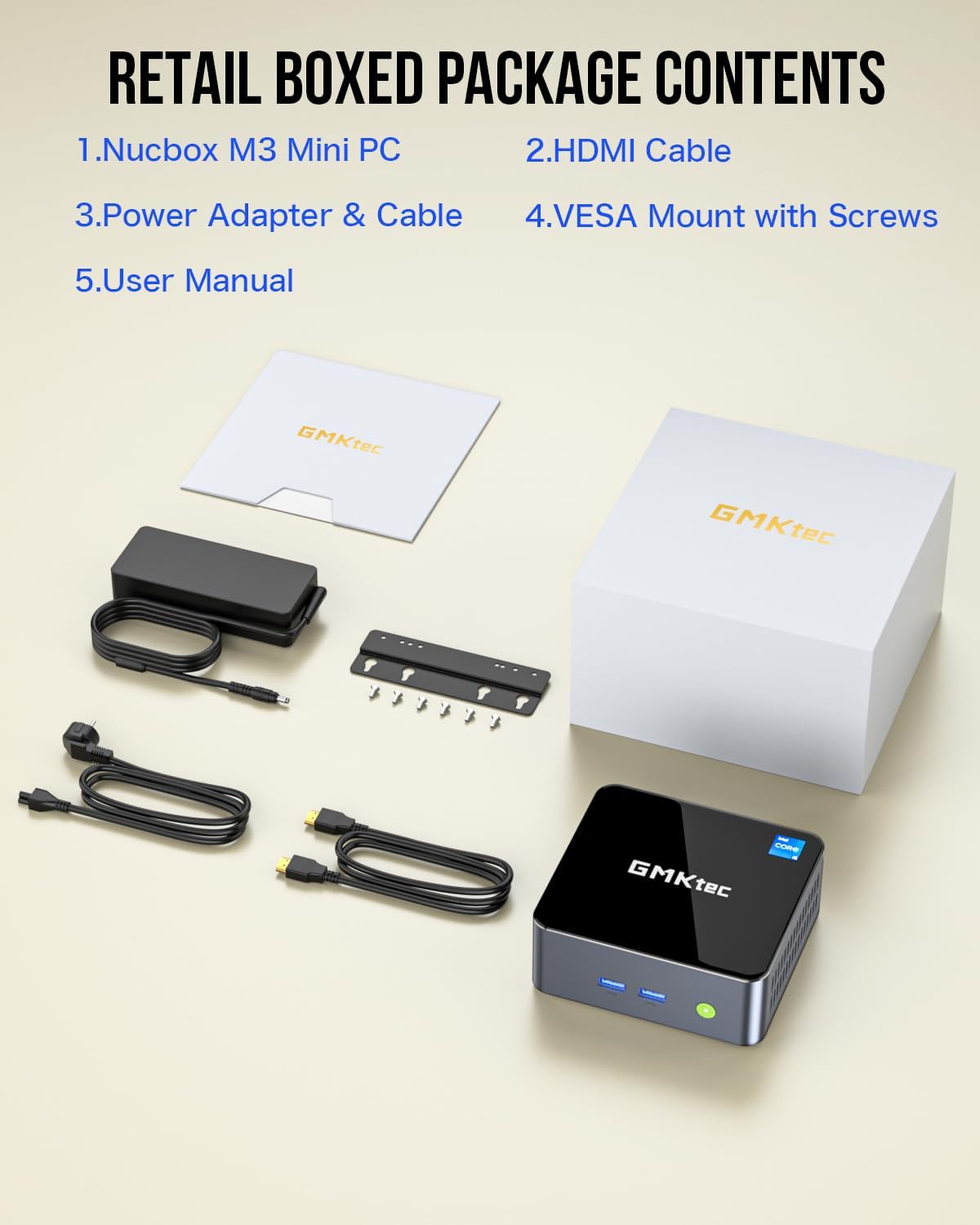 GMKTEC MINI PC INTEL CORE I5 12450H 32GB RAM 1TB SSD WIN 11 PRO NUCBOX-M3 thumbnail 8